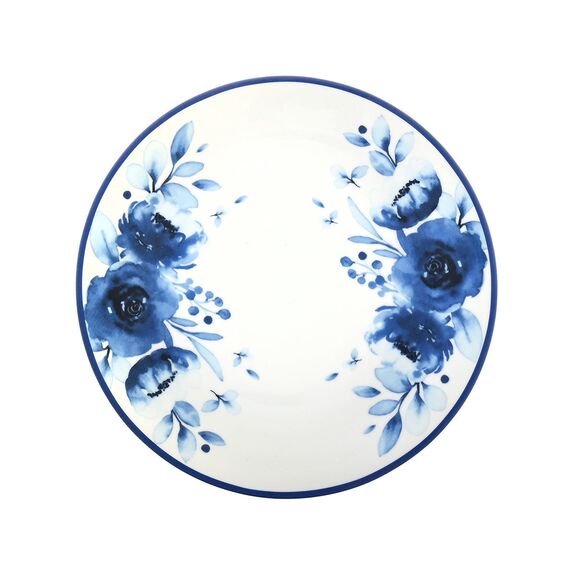 ESTIA ΠΙΑΤΟ ΡΗΧΟ BLUE ROSE ΠΟΡΣΕΛΑΝΙΝΟ 27cm