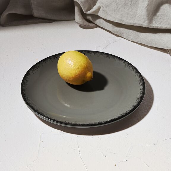 ESTIA ΠΙΑΤΟ ΡΗΧΟ PEARL ΠΟΡΣΕΛΑΝΙΝΟ 21cm GREY