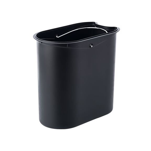 ESTIA ΧΑΡΤΟΔΟΧΕΙΟ ΜΠΑΝΙΟΥ SLIM SOFT CLOSE 5lt ΜΑΤ ΜΑΥΡΟ