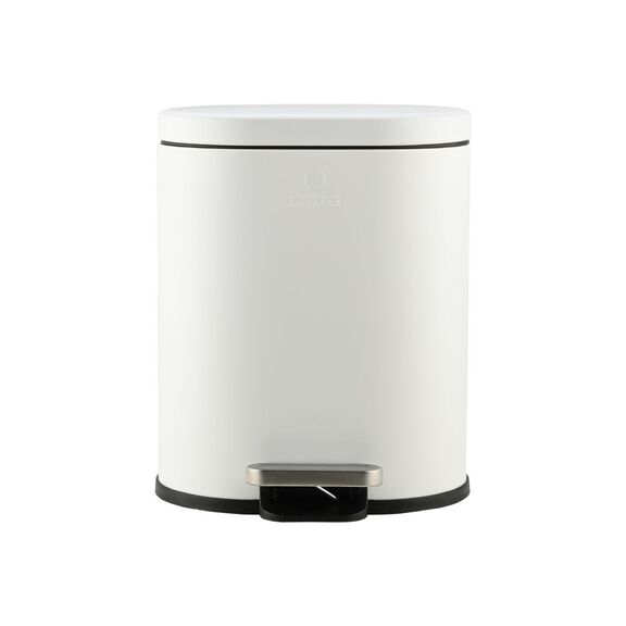 ESTIA ΧΑΡΤΟΔΟΧΕΙΟ ΜΠΑΝΙΟΥ OVOID SOFT CLOSE 6lt ΛΕΥΚΟ