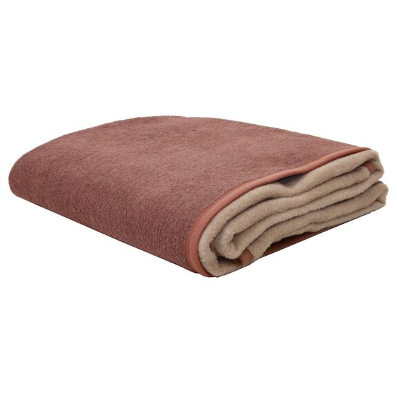 Κουβέρτα Δίχρωμη Polycotton Μονή 160x220 Καστανό/μπεζ