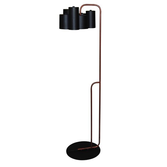 HL-3566-1F BRODY BLACK & OLD COPPER FLOOR LAMP
