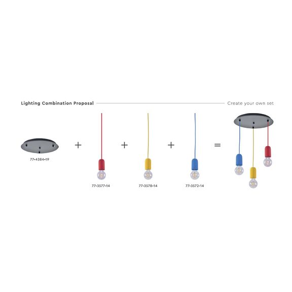 SE 149-RE IRIS PENDANT LAMP RED 1E2