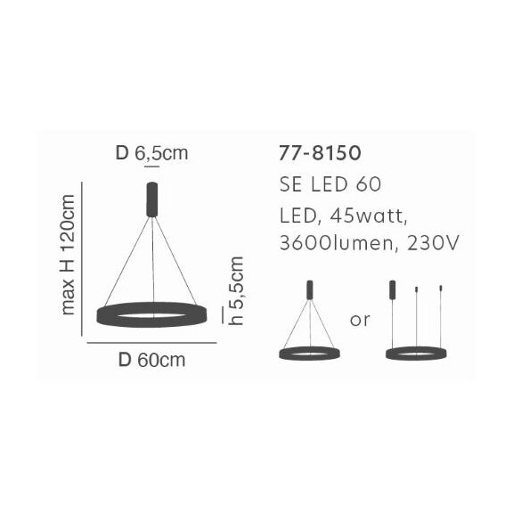 SE LED 60 AMAYA PENDANT COPPER Δ5