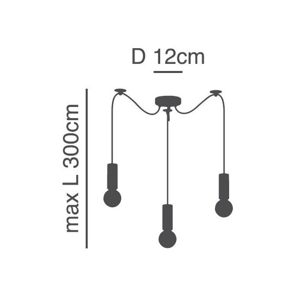 SE21-NM-4-NM3 ADEPT TUBE Nickel Matt Pendant+