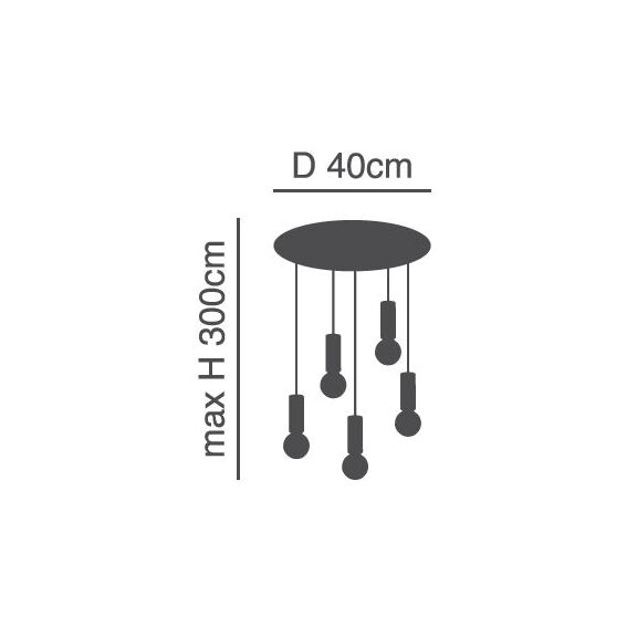 SE21-NM-4-5NM ADEPT TUBE Nickel Matt Pendant+