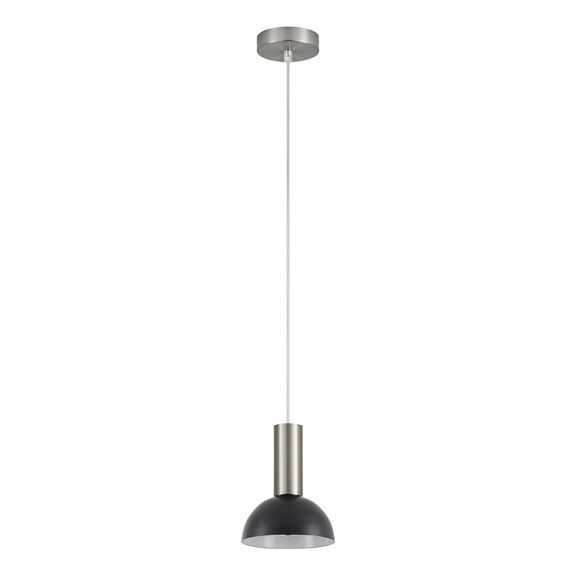 SE21-NM-4-MS3 ADEPT TUBE Nickel Matt Pendant Black Metal Shade+