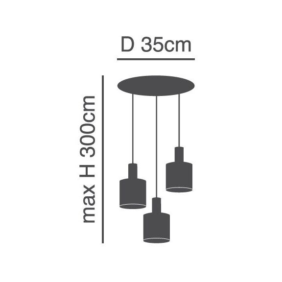 SE21-NM-4-3NM-SH2 ADEPT TUBE Nickel Matt Pendant Grey Fabric Shade+