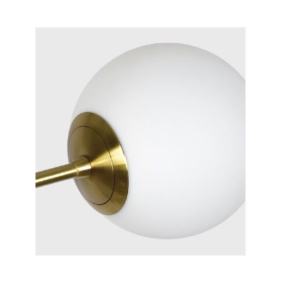 SE 110-6 PRATO PENDANT BRASS GOLD WITH 6 OPAL GLASSES Φ15 Γ4