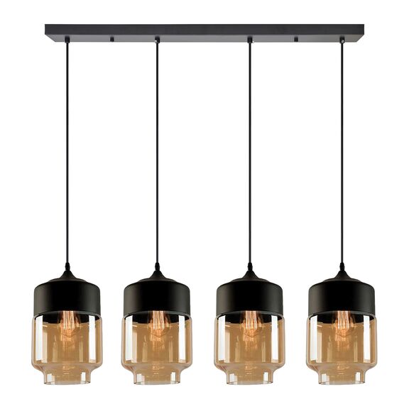 SE21-HN-18-30-4BL+ GABY Honey Glass Pendant+