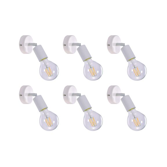 SE 137-1AW (x6) Soma Packet White adjustable spotlight+