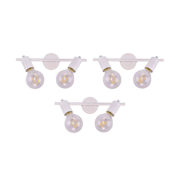 SE 137-2AW (x3) Soma Packet White adjustable spotlight+