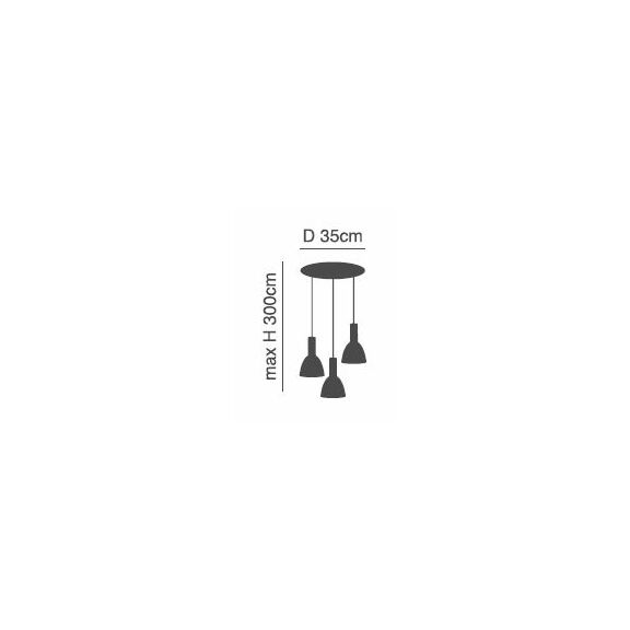 SE21-BL-4-3BL-MS2 ADEPT TUBE Black Pendant Black Metal Shade+