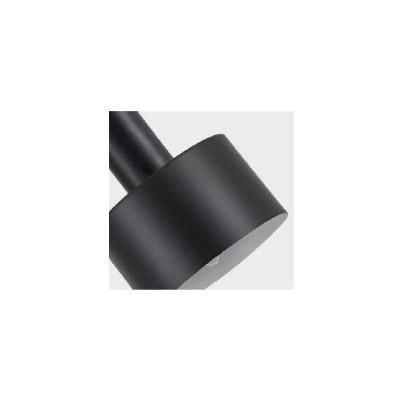 SE21-BL-4-BL3-MS1 ADEPT TUBE Black Pendant Black Metal Shade+