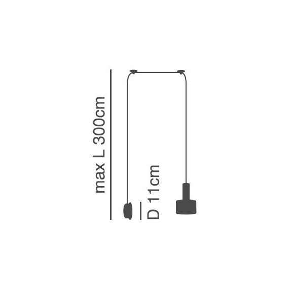 SE21-NM-4-NM1W-MS1 ADEPT TUBE Nickel Matt Wall Lamp Black Metal Shade+