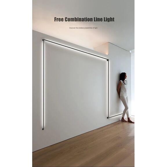 SM-2050-20 Linear Slim Lighting Surface Mounted 2050 floodlight 205cmx1,5xm 20W 2100lm 3000k DC