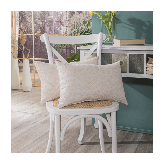 Μαξιλαροθήκη Izola 01 - 65x65cm Δαπέδου με Γέμιση