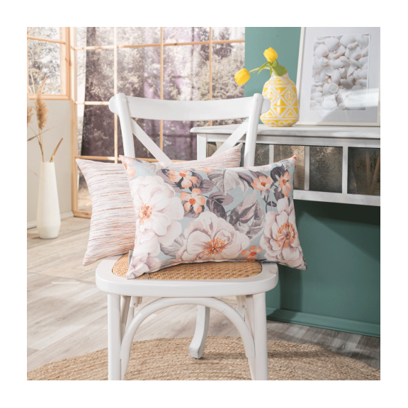 Μαξιλαροθήκη Elda- Novelda - 65x65cm Δαπέδου με Γέμιση