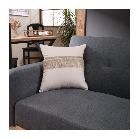 Μαξιλαροθήκη Velvet 01 με Κρόσι - 30x50cm με Γέμιση