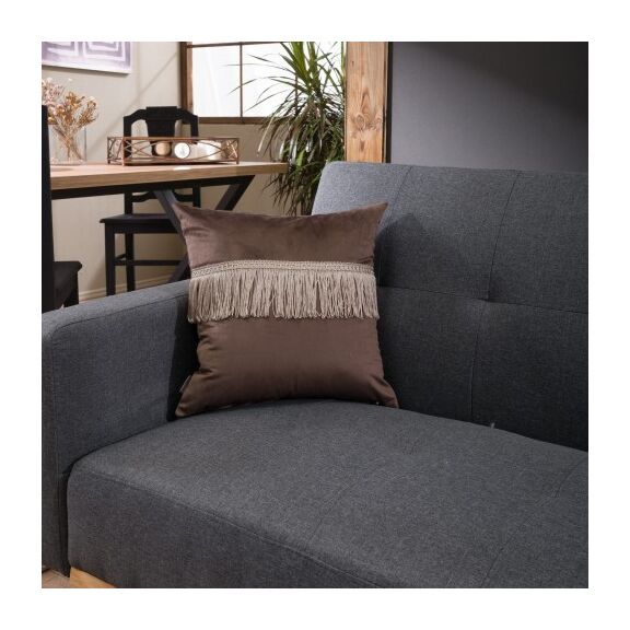 Μαξιλαροθήκη Velvet 03 με Κρόσι - 30x50cm