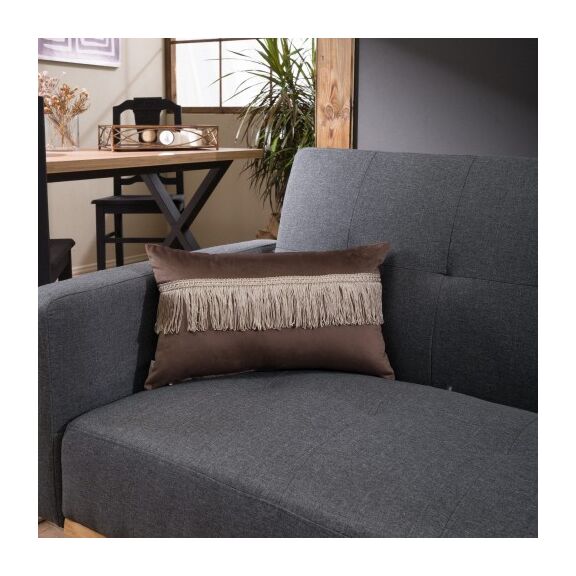 Μαξιλαροθήκη Velvet 03 με Κρόσι - 30x50cm