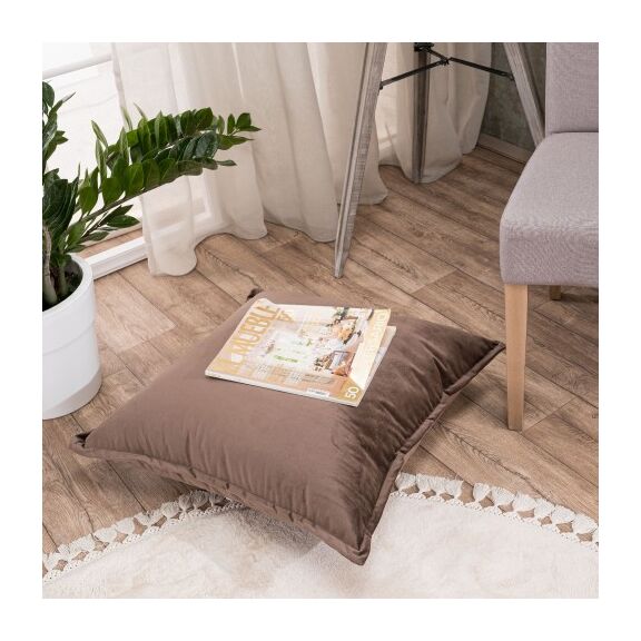 Μαξιλαροθήκη Velvet 03 - 65x65cm Δαπέδου με Γέμιση
