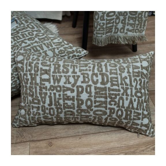 Μαξιλαροθήκη Letters 02 - 65x65cm Δαπέδου