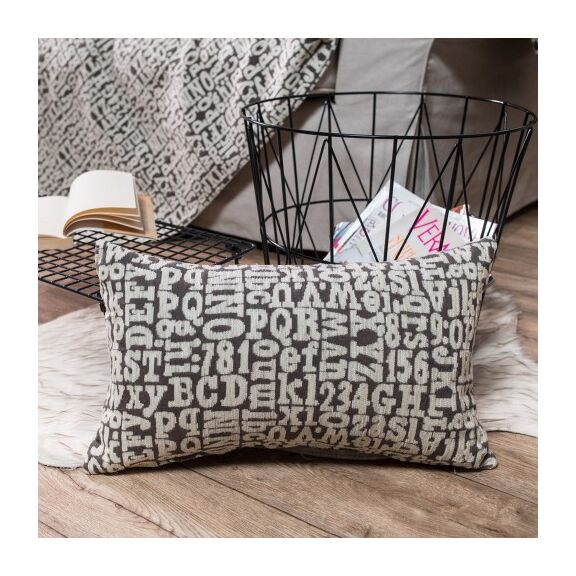 Μαξιλαροθήκη Letters 03 - 30x50cm με Γέμιση