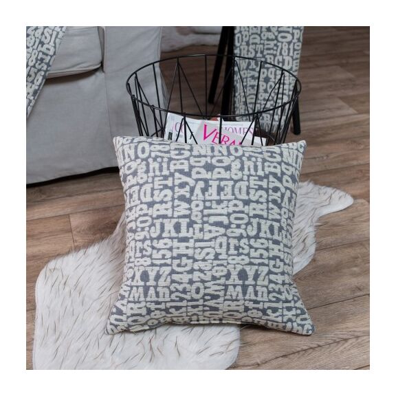 Μαξιλαροθήκη Letters 11 - 45x45cm με Γέμιση