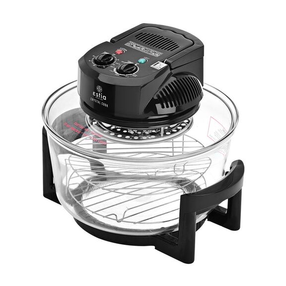 Estia Φουρνακι Ρομποτ Crystal Cook 1400w 12lt με Αντιστάσεις Μαυρο