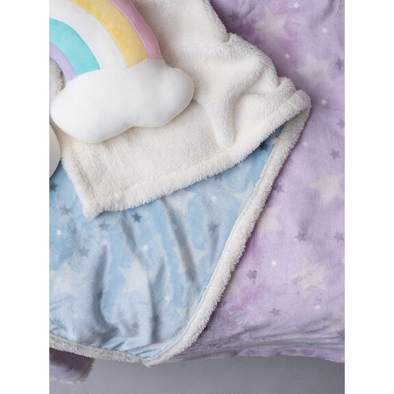 Κουβέρτα Λίκνου Flannel Fleece 80x90 sky Girl