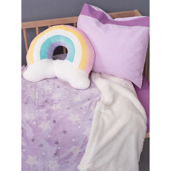 Κουβέρτα Λίκνου Flannel Fleece 80x90 sky Girl