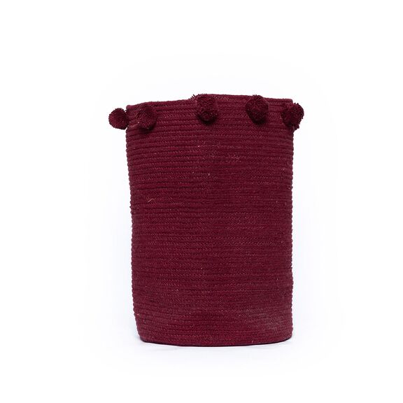 Διακοσμητικο Καλάθι με Χερουλια Home Décor 30x40 Fountain Bordeaux