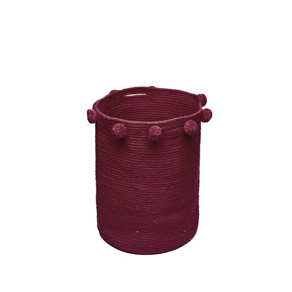 Διακοσμητικο Καλάθι με Χερουλια Home Décor 30x40 Fountain Bordeaux