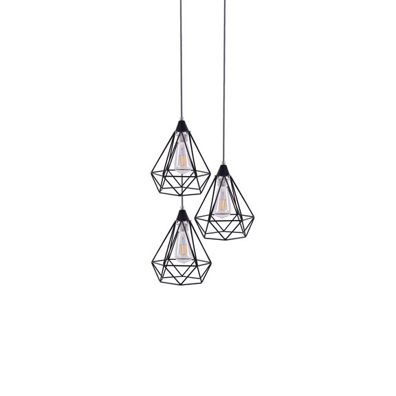 Se148-19-3 Mila Pendant Lamp Black Metal+