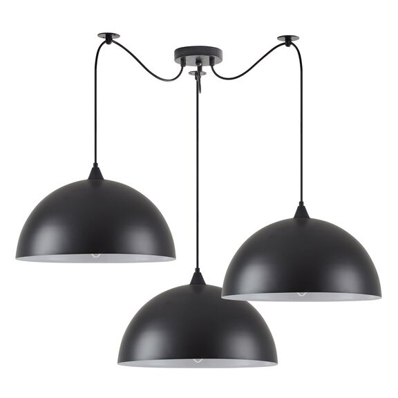 Se21-bl-b10-bl3-Ms40 Adept Pendant Black Metal Pendant+