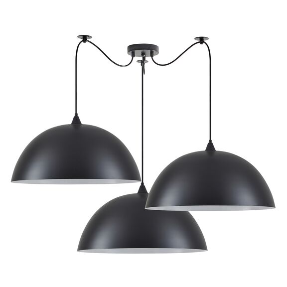 Se21-bl-b10-bl3-Ms50 Adept Pendant Black Metal Pendant+