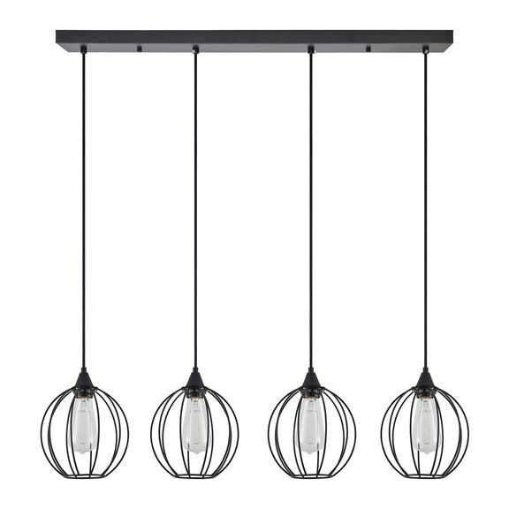 Se21-bl-b10-4bl-gr2 Adept Pendant Black Metal Grid Pendant+