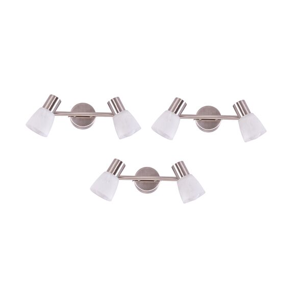 Se 130-c2 (X3) Softy Packet Nickel mat Adjustable Spotlight With Opal Glass+