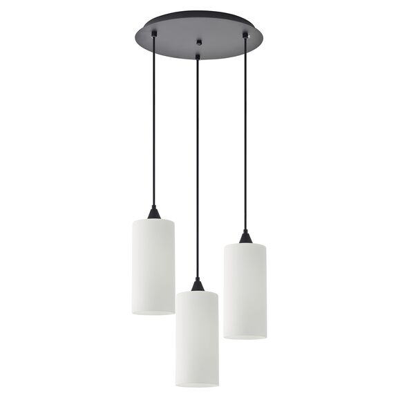 Se21-bl-4-3bl-gl3 Adept Tube Pendant White Glass+