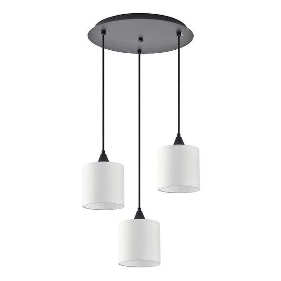 Se21-bl-b10-bl3-sh1 Adept Pendant White Shade Pendant+
