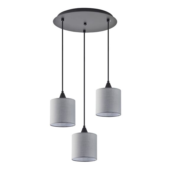 Se21-bl-b10-bl3-sh2 Adept Pendant Grey Shade Pendant+