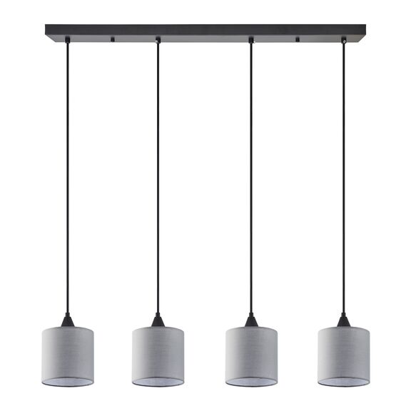 Se21-bl-b10-4bl-sh2 Adept Pendat Grey Shade Pendant+