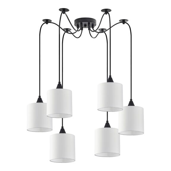 Se21-bl-b10-bl6-sh1 Adept Pendant White Shade Pendant +