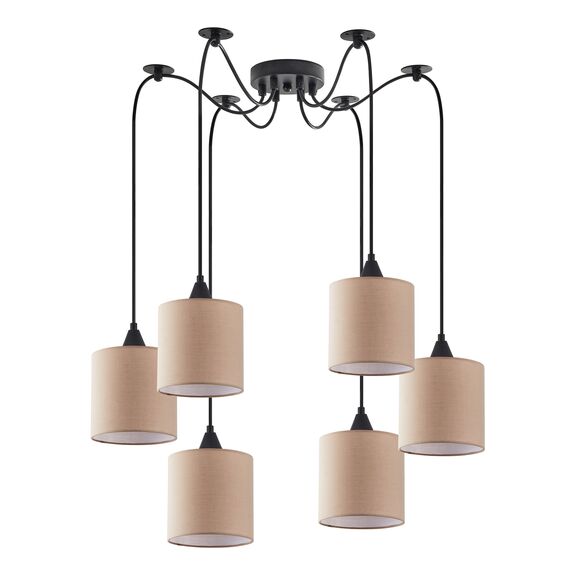 Se21-bl-b10-bl6-sh3 Adept Pendant Brown Shade Pendant+