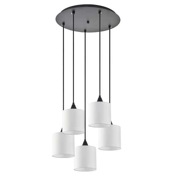 Se21-bl-b10-bl5-sh1 Adept Pendant White Shade Pendant+