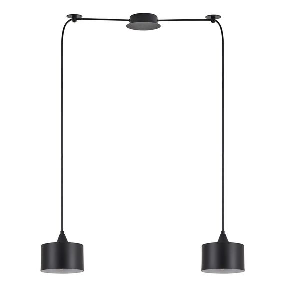 Se21-bl-b10-bl2-ms1 Adept Pendant Black Metal Shade +