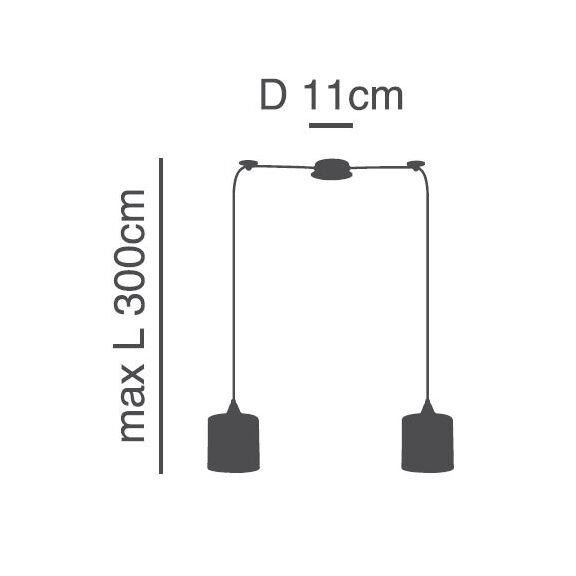 Se21-bl-b10-bl2-sh2 Adept Pendant Grey Shade Pendant +