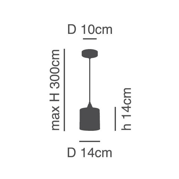 Se21-bl-b10-sh1 Adept Pendant White Shade Pendant +
