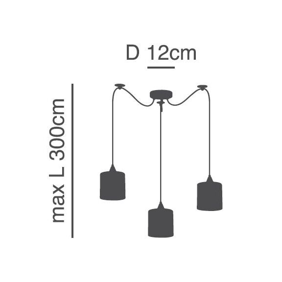 Se21-bl-b10-bl3-sh2 Adept Pendant Grey Shade Pendanr+